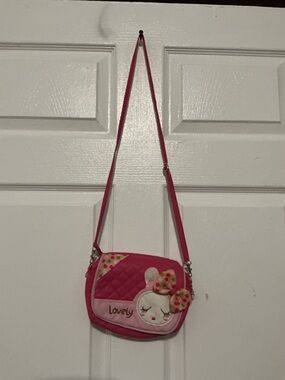 Pink 'Lovely' Bunny Crossbody Bag for Kids